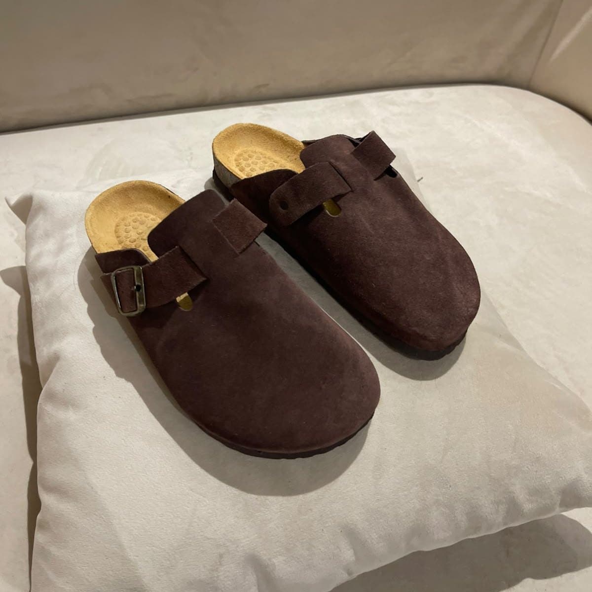 Sabot Suède Chocolat — OVRA